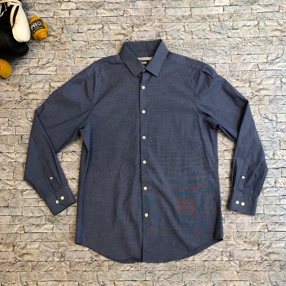 Perry Ellis Portfolio Slim Fit Dress Shirt M